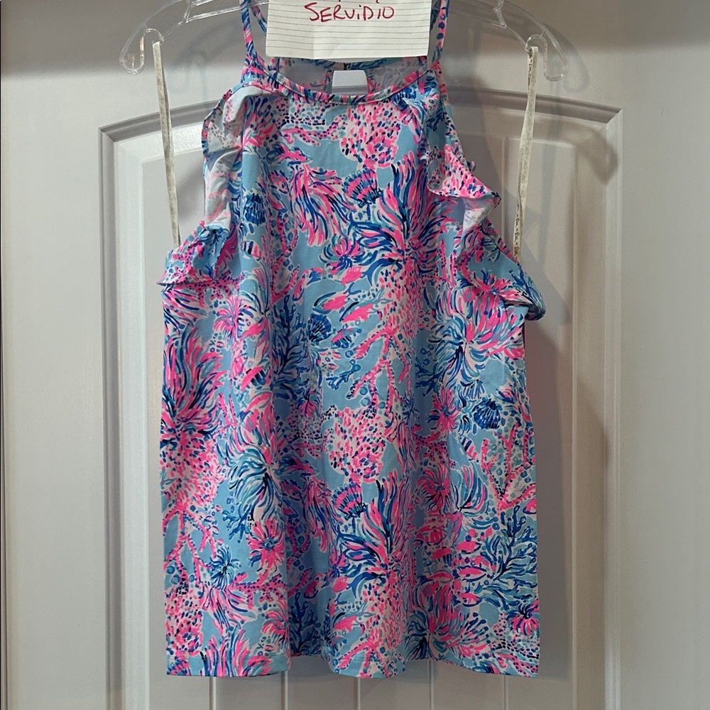 Lilly Pulitzer Sleeveless Ruffle Top -NWT!